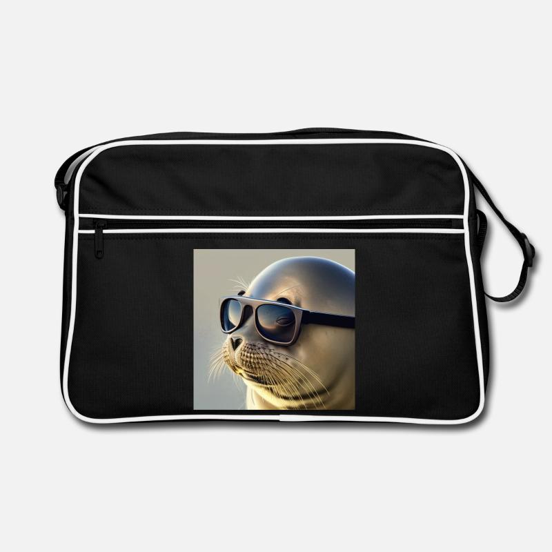 Scellé avec des lunettes de soleil Sac Retro