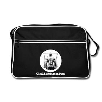 Calisthenics white - Retro Bag - black/white - Front