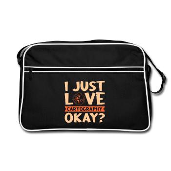 Cartography design - Retro Bag - black/white - Front
