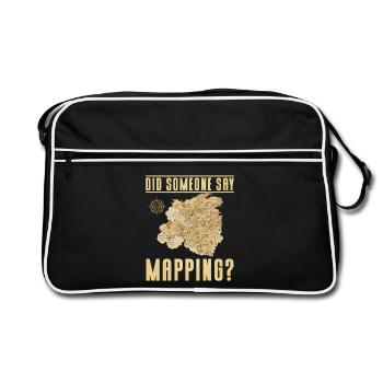 Cartography design - Retro Bag - black/white - Front