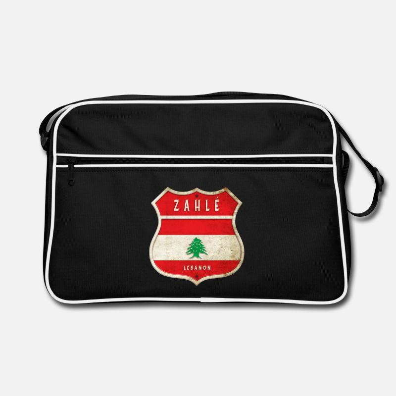 Design du drapeau des armoiries de Zahlé, Liban Sac Retro