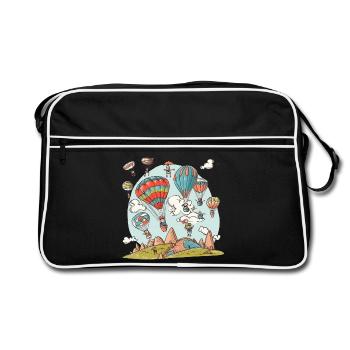Doodle ballon - Sac Retro - noir/blanc - Devant
