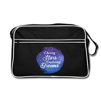 Hunting Stars Catching Dreams - Retro Bag - black/white - Front