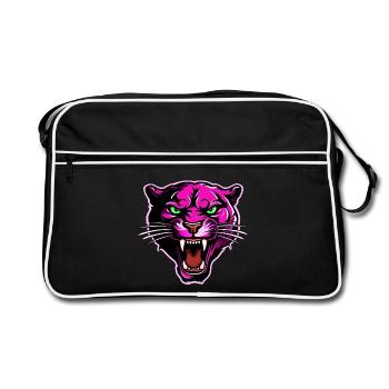 Panther Head Rose - Sac Retro - noir/blanc - Devant