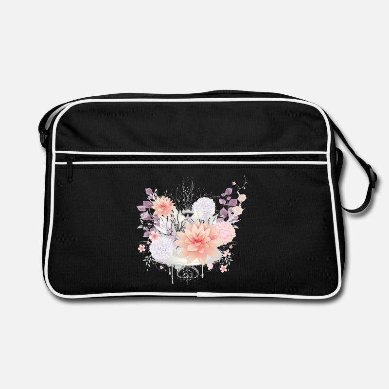 Composition des nénuphars et des fleurs d’hortensias Sac Retro