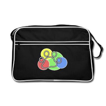 Animaux Cuddly Animal Pet Animal préféré Animaux de compagnie - Sac Retro - noir/blanc - Devant