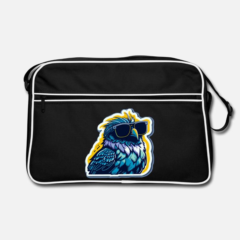 So ein cooler Vogel Retro Tasche