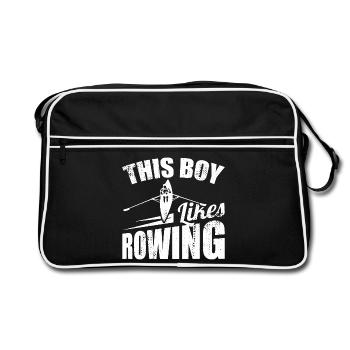 Rowing boy - Retro Bag - black/white - Front