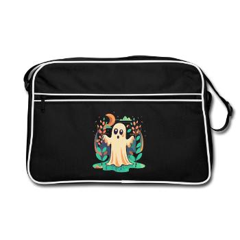 Halloween Ghost - Retro Bag - black/white - Front