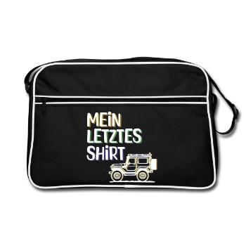 Caravan Camping Chilling Camping Statement Holiday - Retro Bag - black/white - Front
