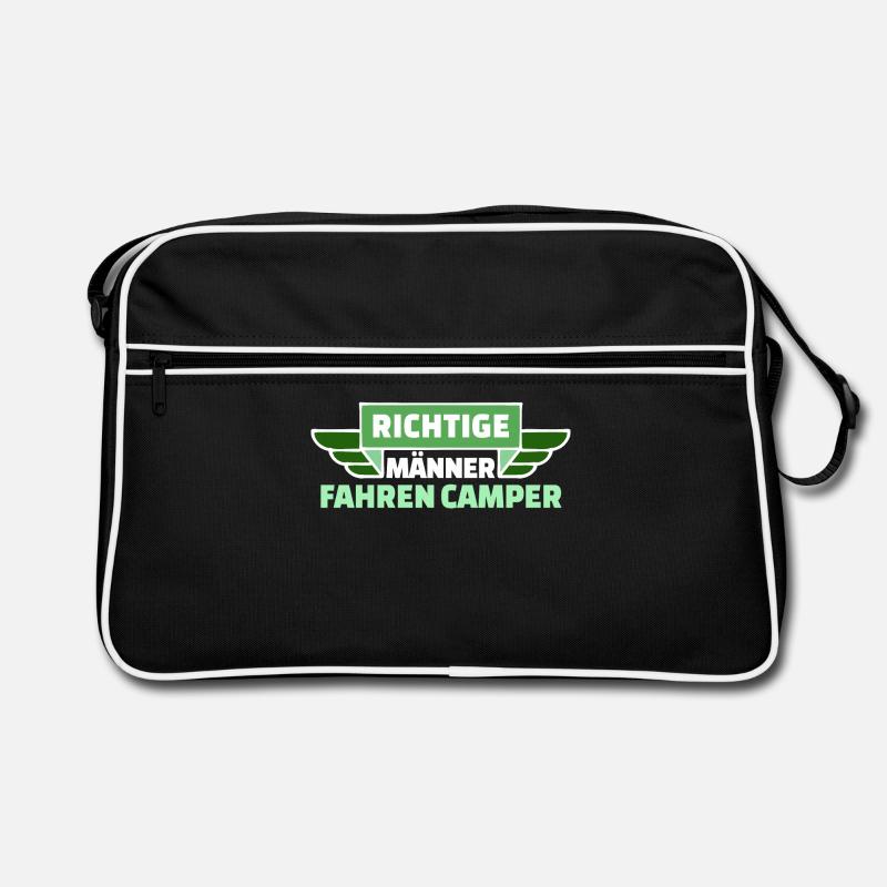 Camping Wanderer Camper Wanderlust Statement Retro Tasche