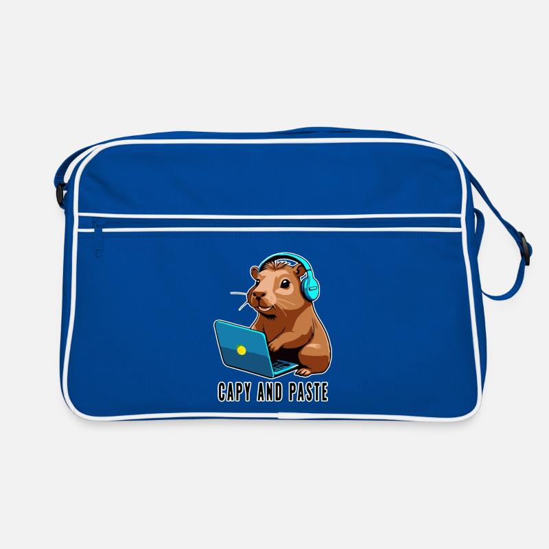 Capybara mit Witz Capy and Paste Retro Tasche