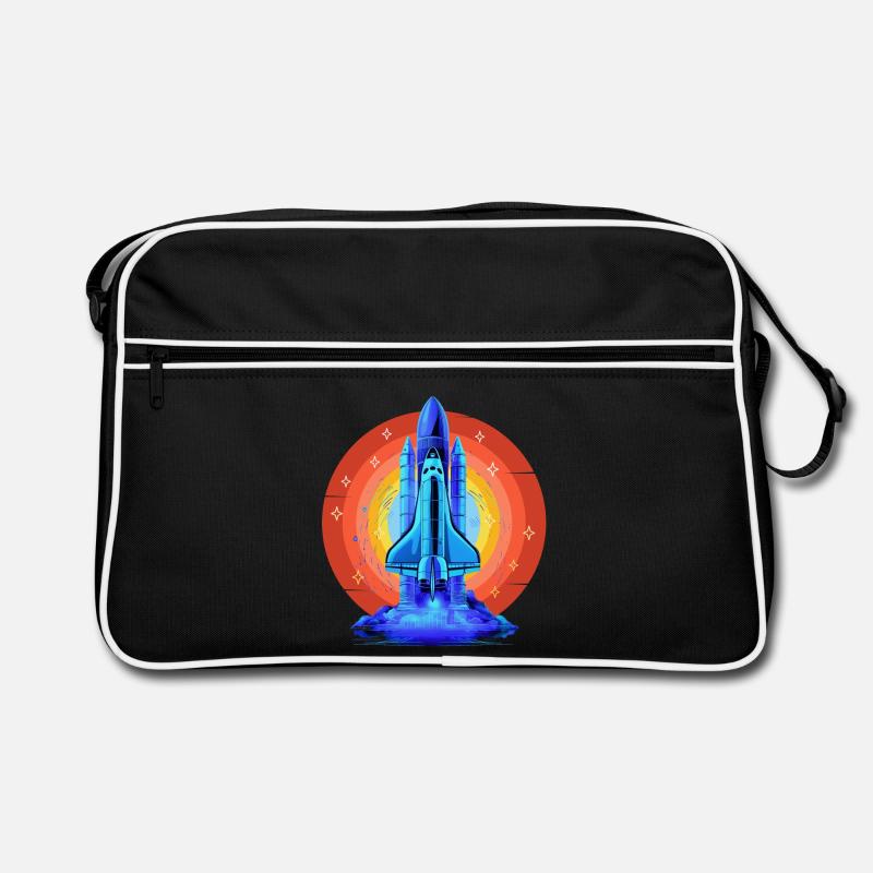BLUE SPACE SHUTTLE RETRO VINTAGE Retro Bag
