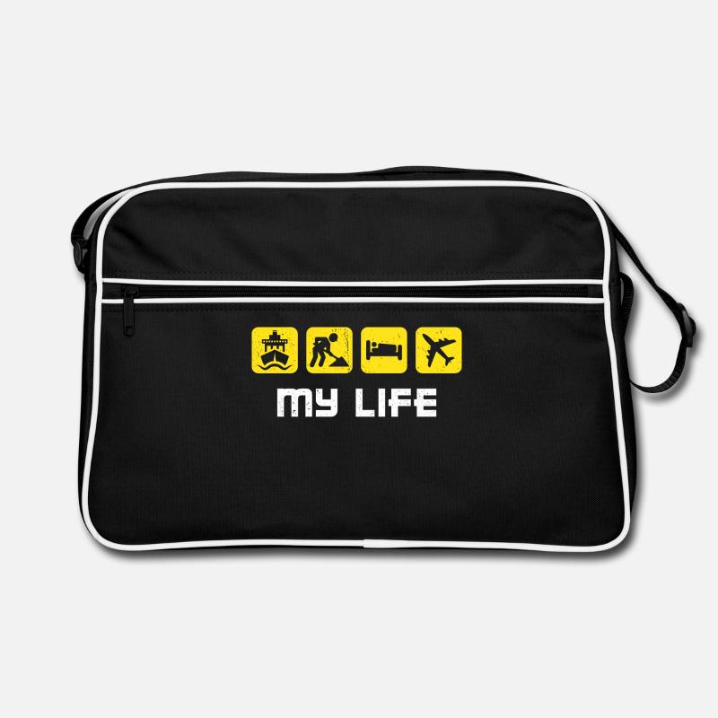 Job Work Statement Worker Employee Retro Bag