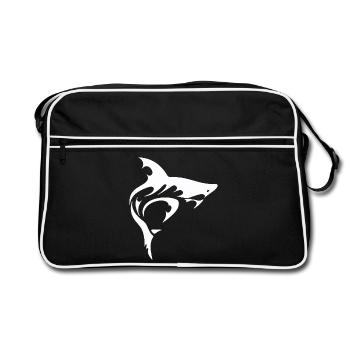 Requin - Sac Retro - noir/blanc - Devant