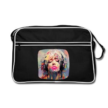 Pop Art & Music - Retro Bag - black/white - Front