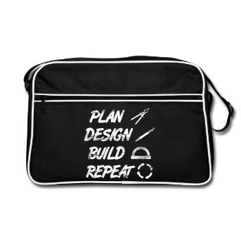 Architect Routine - Retro Bag - black/white - Front