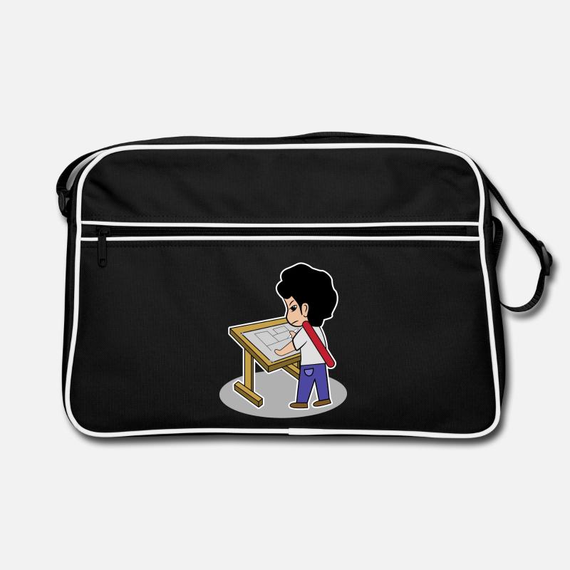 Work Workaholic Architect Manager Job Career Retro Bag