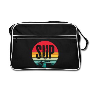 SOUPER - Sac Retro - noir/blanc - Devant