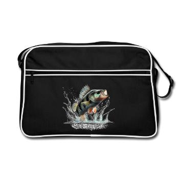 Perch - Retro Bag - black/white - Front