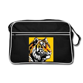 Tiger Pop Art - Retro Bag - black/white - Front
