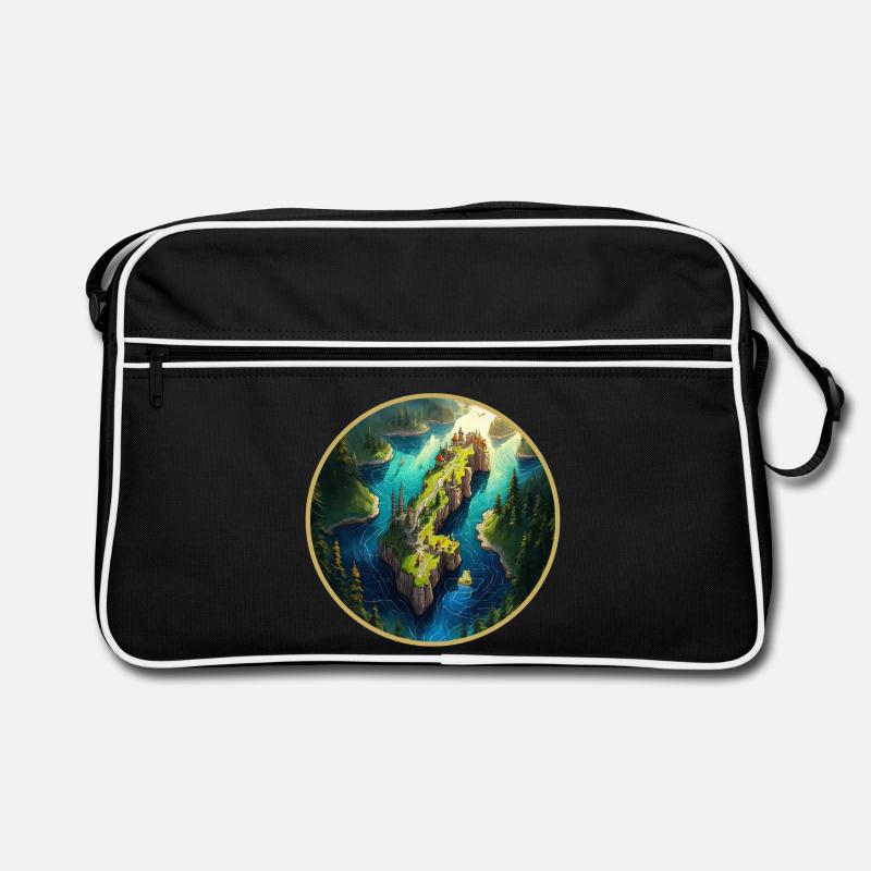 Fantasy Sweden map Retro Bag