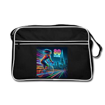 Neon 80 Cycling Adventure - Retro Bag - black/white - Front