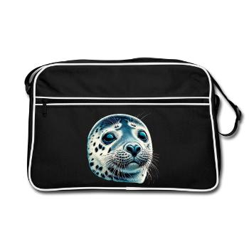 Phoque - Sac Retro - noir/blanc - Devant