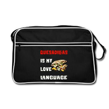 Quesadillas Is My Love Language - Retro Bag - black/white - Front