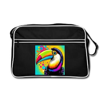 Toucan Pop Art - Retro Bag - black/white - Front
