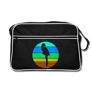 Oiseau, Perroquet, Amoureux Des Animaux, Animal De Compagnie, Jungle, Animal - Sac Retro - noir/blanc - Devant