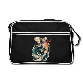 Carpe Koi - Sac Retro - noir/blanc - Devant