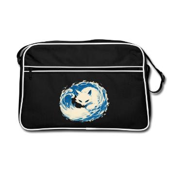 Renard Blanc - Sac Retro - noir/blanc - Devant