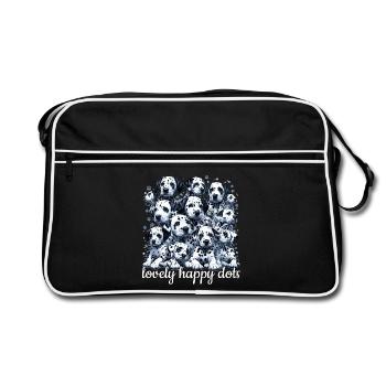 Dalmatian Puppy Puppy Cute Dots Dog Gift - Retro Bag - black/white - Front