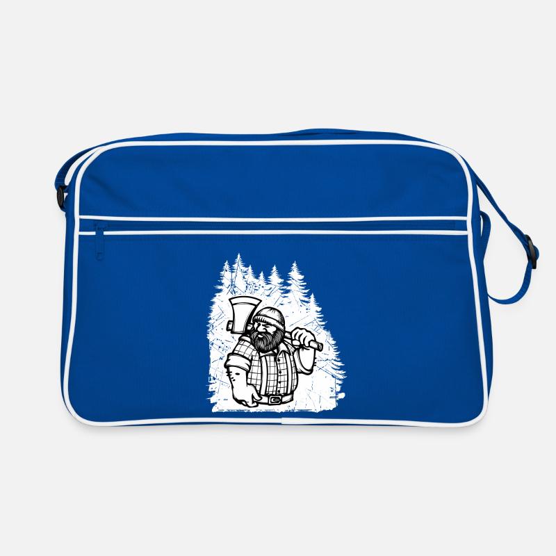 Forest Tree Lumberjack Woodworking Woodworking Axe Retro Bag