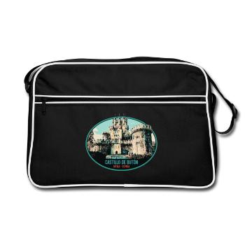 Illustration Chateau Butrón, Spain - Retro Bag - black/white - Front