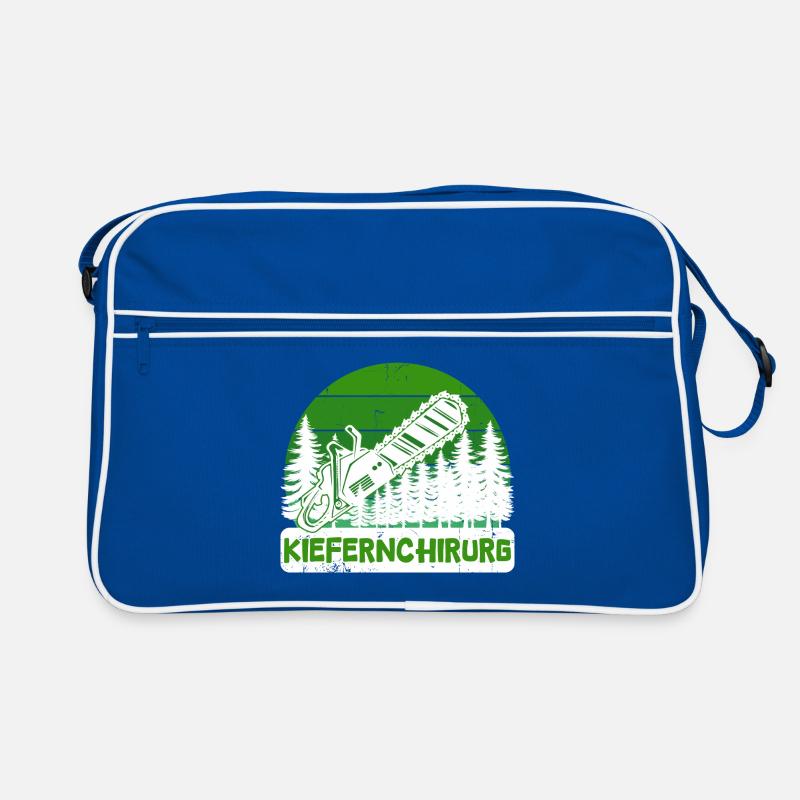 Lumberjack Tree Chainsaw Statement Woodwork Retro Bag
