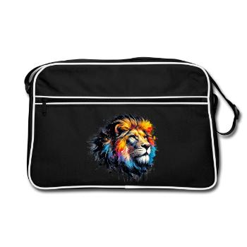 Lion - Sac Retro - noir/blanc - Devant