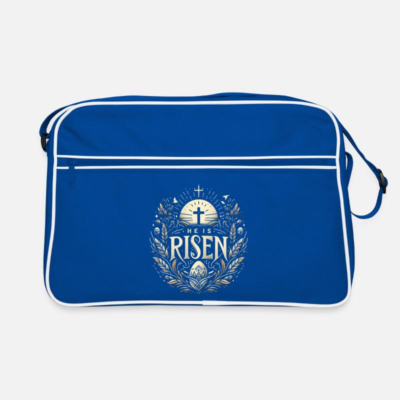 He is Risen Cross & Light Retro Bag