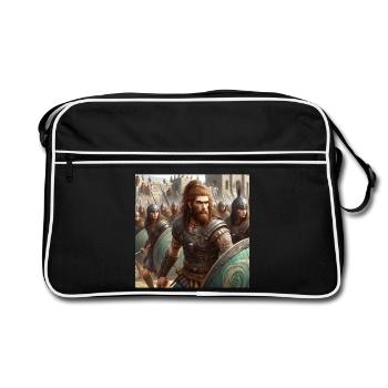 Celtiberians defending Numancia - Retro Bag - black/white - Front