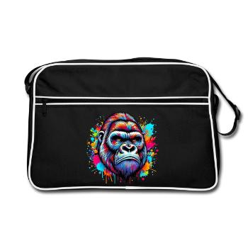 Gorille - Sac Retro - noir/blanc - Devant