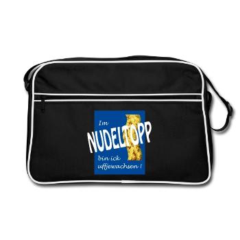 ROBINET DE NOUILLES - Sac Retro - noir/blanc - Devant
