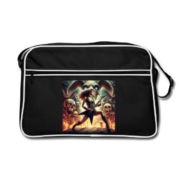 Heavy metal concert in hell - Retro Bag - black/white - Front