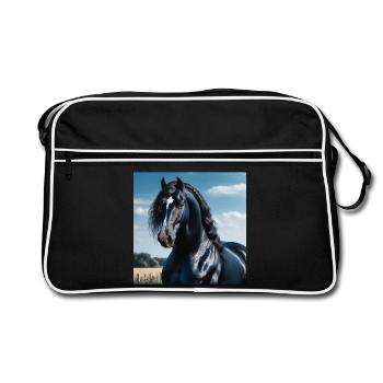 L’élégance du cheval - Sac Retro - noir/blanc - Devant