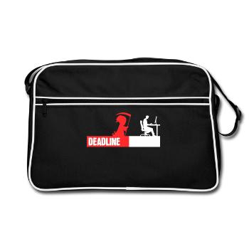 Computergeek Developer Coden Statement Scripting - Retro Bag - black/white - Front
