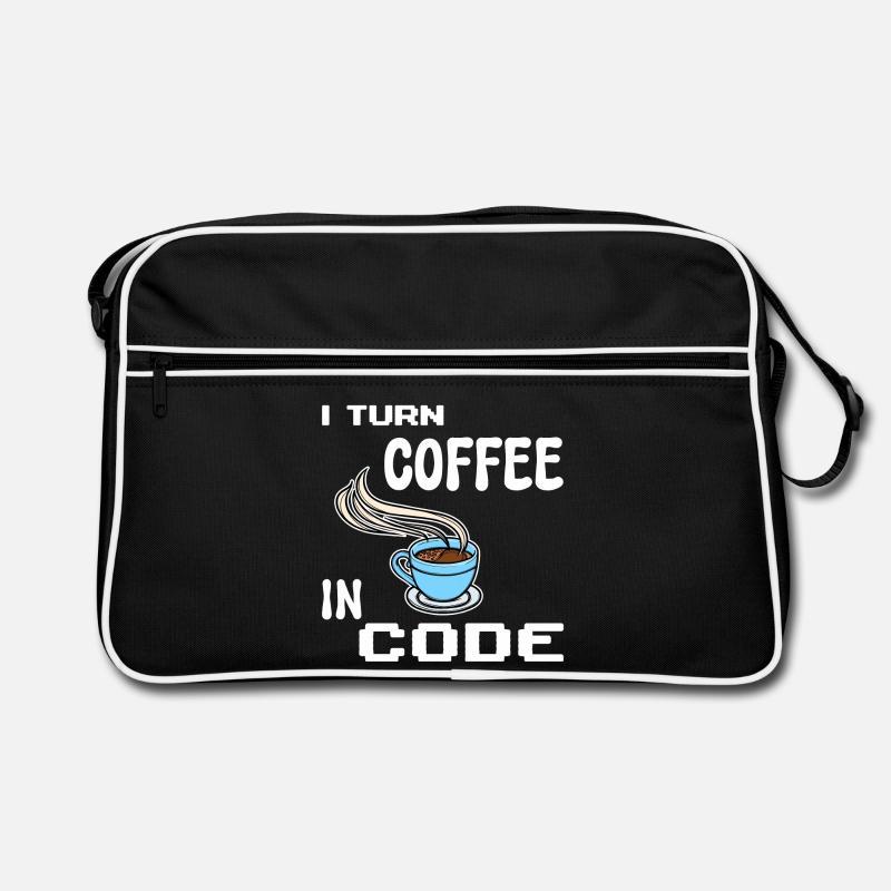 Developer Computerfreak Statement Programmierer Retro Tasche