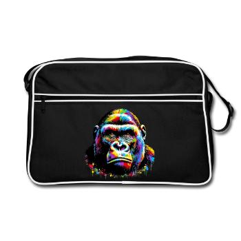 Gorille - Sac Retro - noir/blanc - Devant