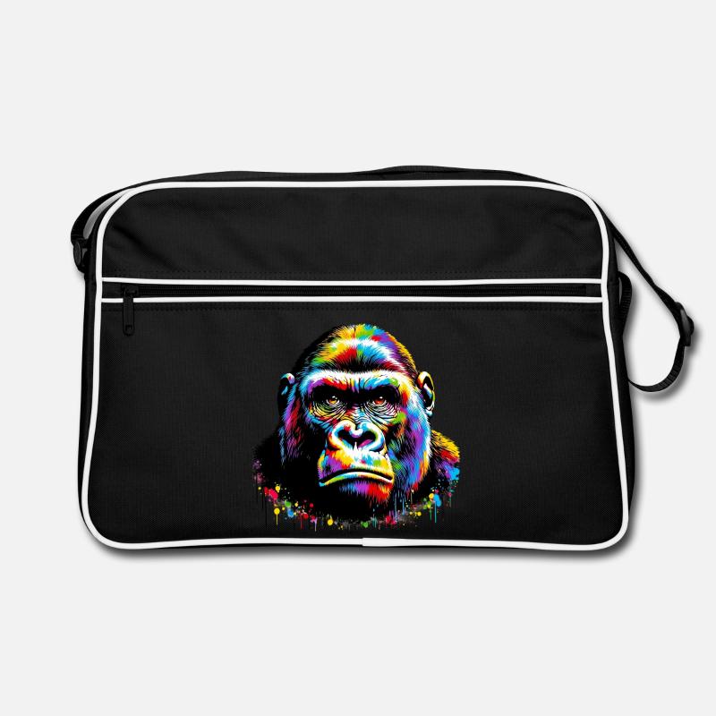 Gorilla - Retro Bag - black/white
