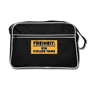 Électricité Énergie électrique Bulletin de ravitaillement Essence - Sac Retro - noir/blanc - Devant