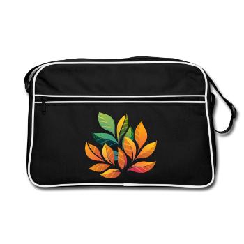 Anlagenplanung - Retro Tasche - Schwarz/Weiß - Vorne